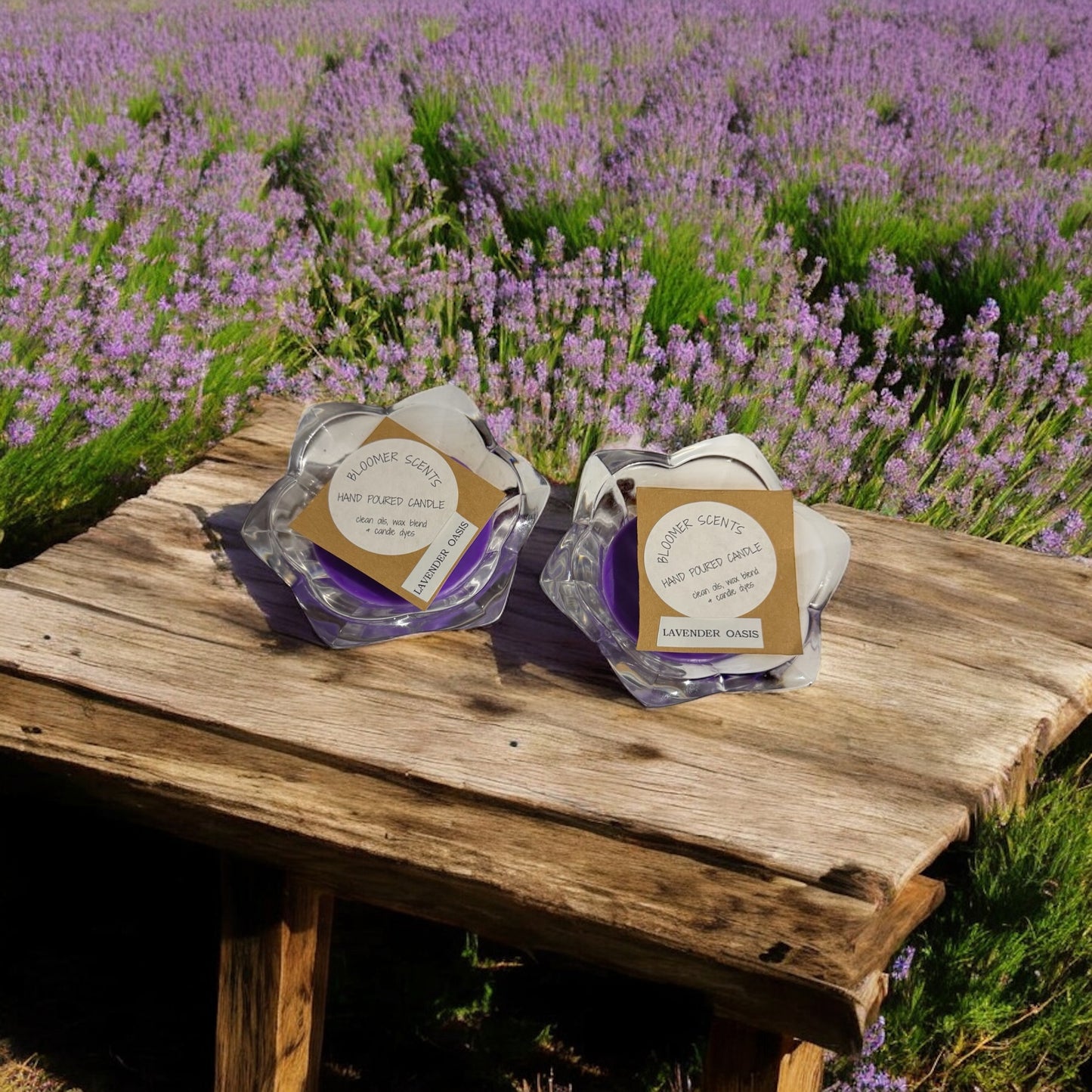 Lavender Oasis Candles Repurposed Vintage Glass 12fl oz (2)