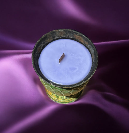 Amethyst Twilight 8fl oz Repurposed Vintage Tin Vessel