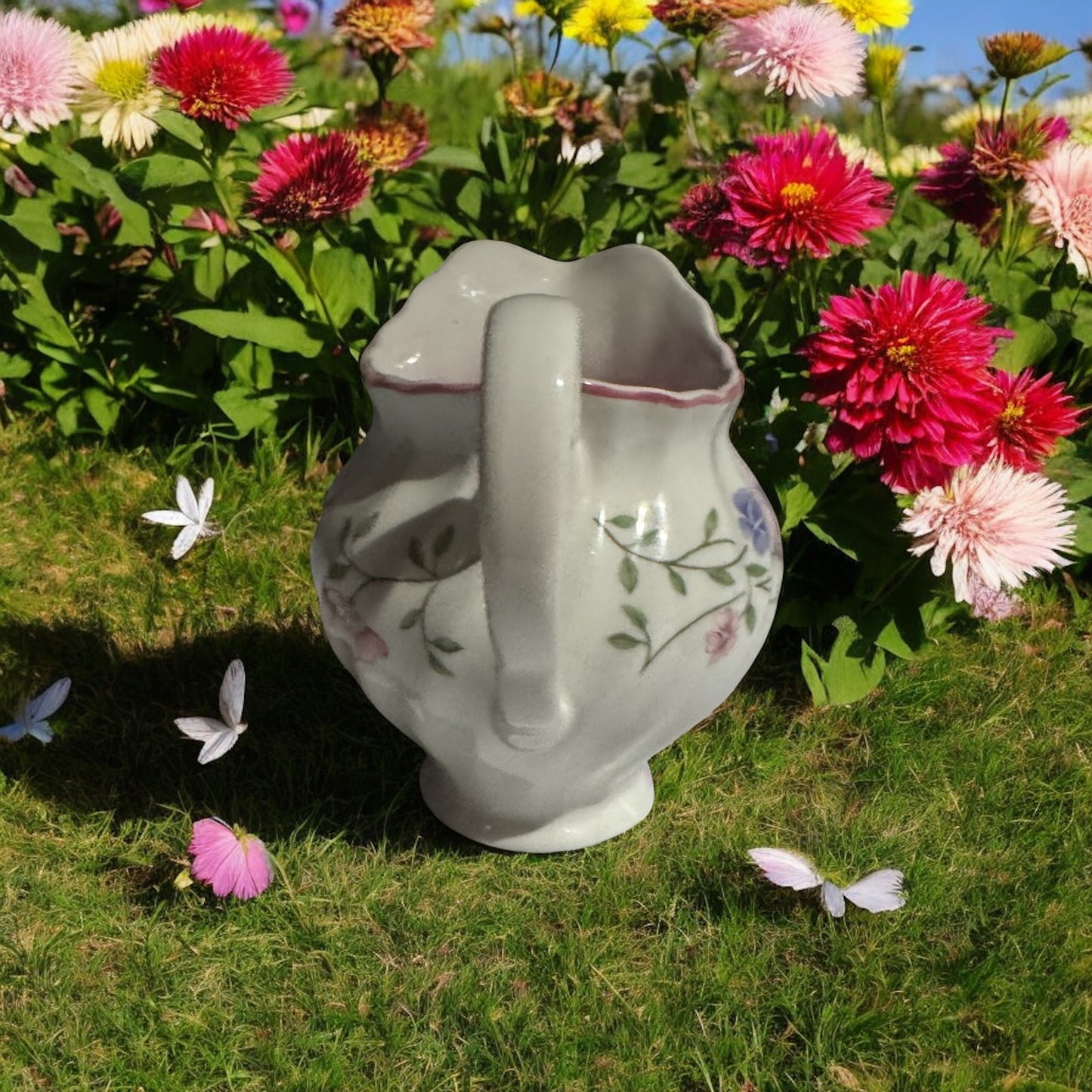 Loves Spell Repurposed Mini Ceramic Vintage Pitcher 6fl oz