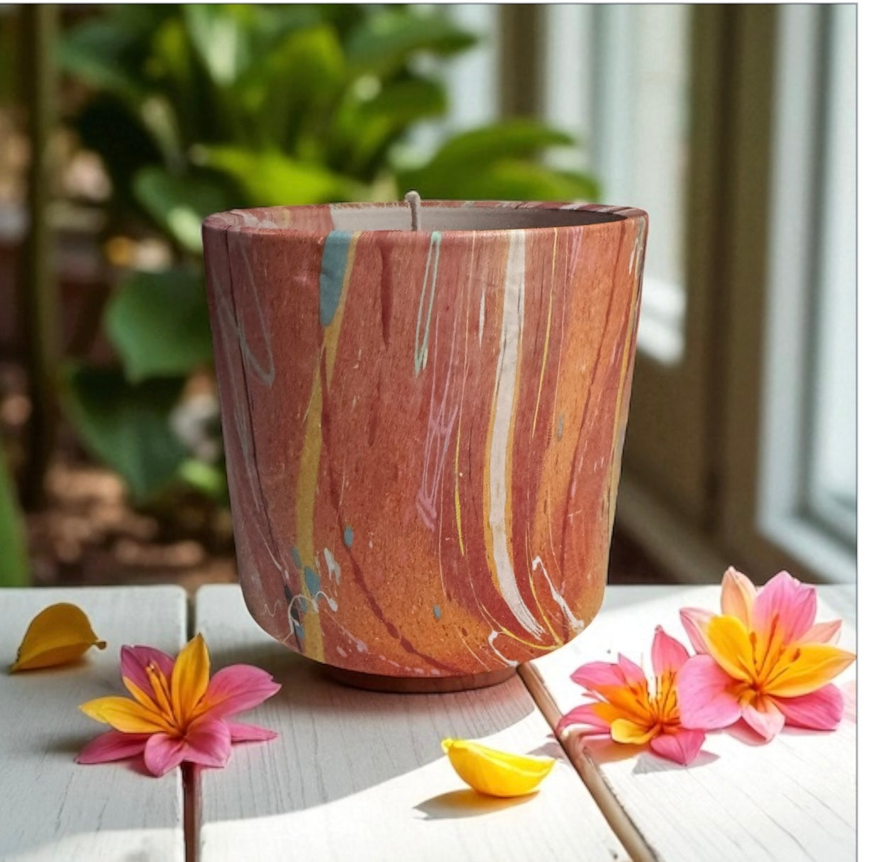 Honeysuckle Dreams Candle 22fl oz Repurposed Rare Ceramic Vessel