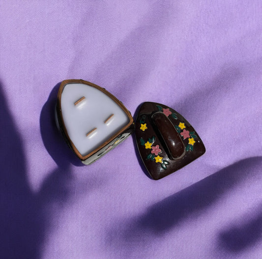 Amethyst Twilight Repurposed Rare Vintage Pottery Iron Candle 6fl oz