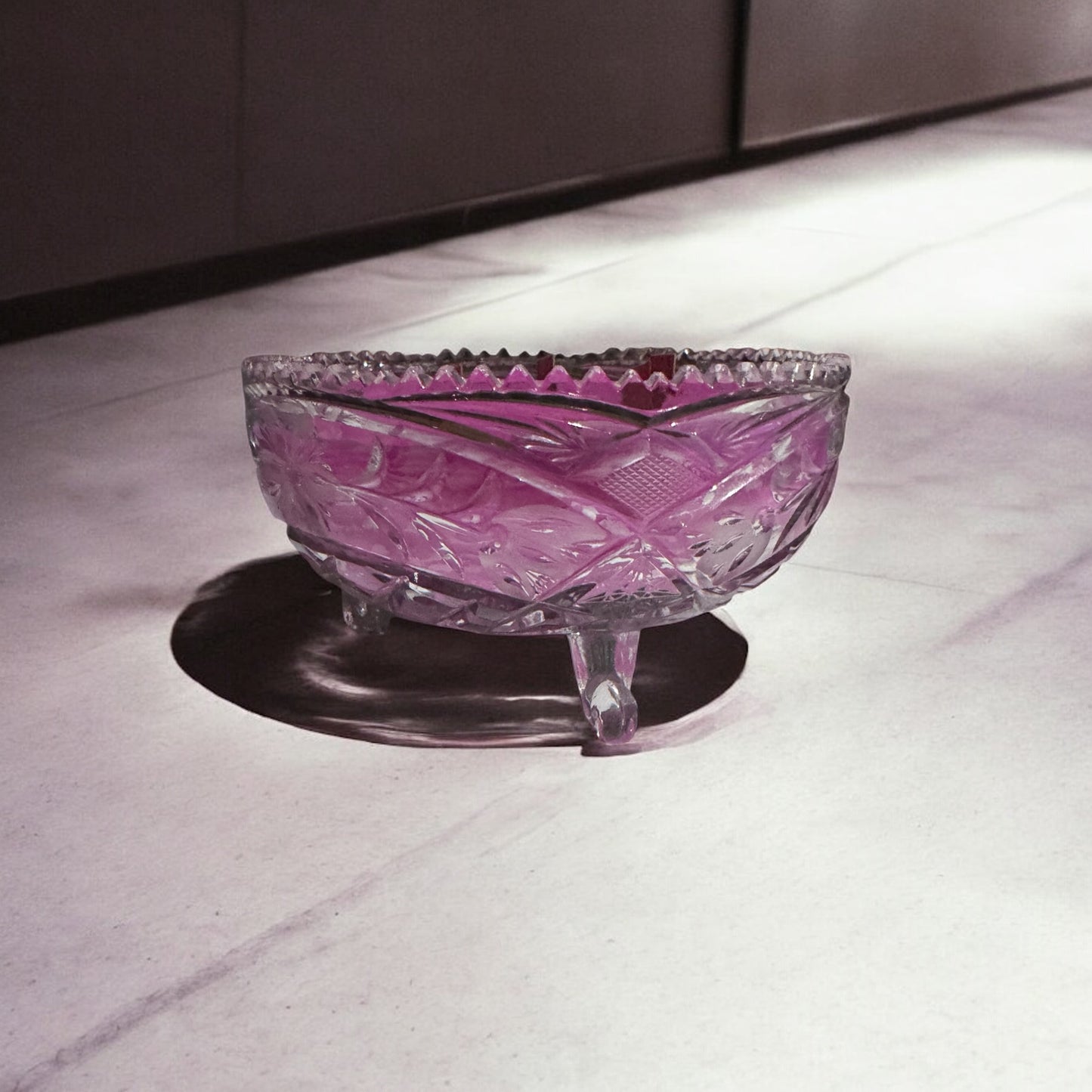 Lychee Blossoms Candle Repurposed Rare Vintage Dish 18fl oz