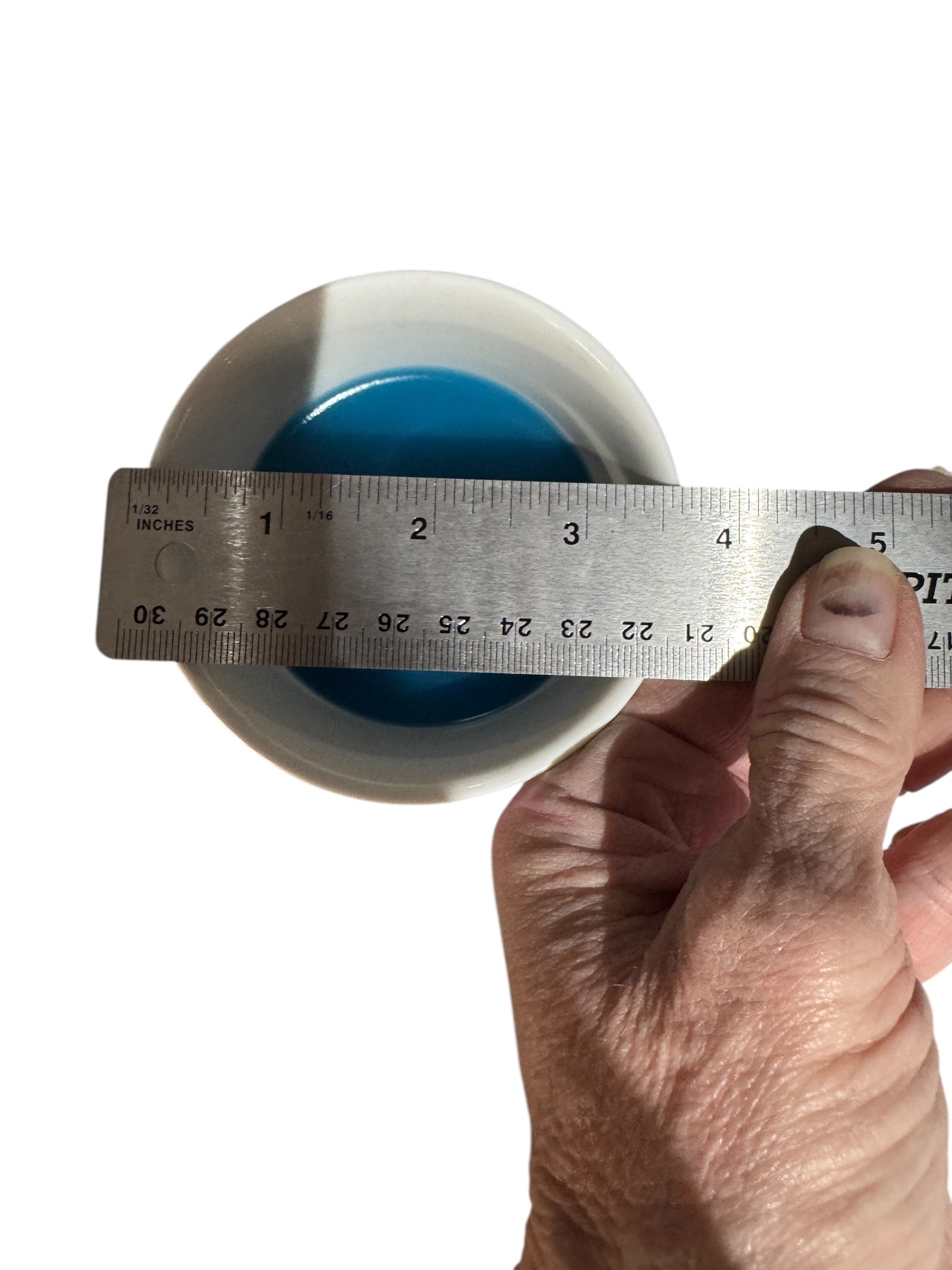 Handmade Clean Cotton Candle, Repurposed Tall Floral Ceramic Mug, 14 fl oz