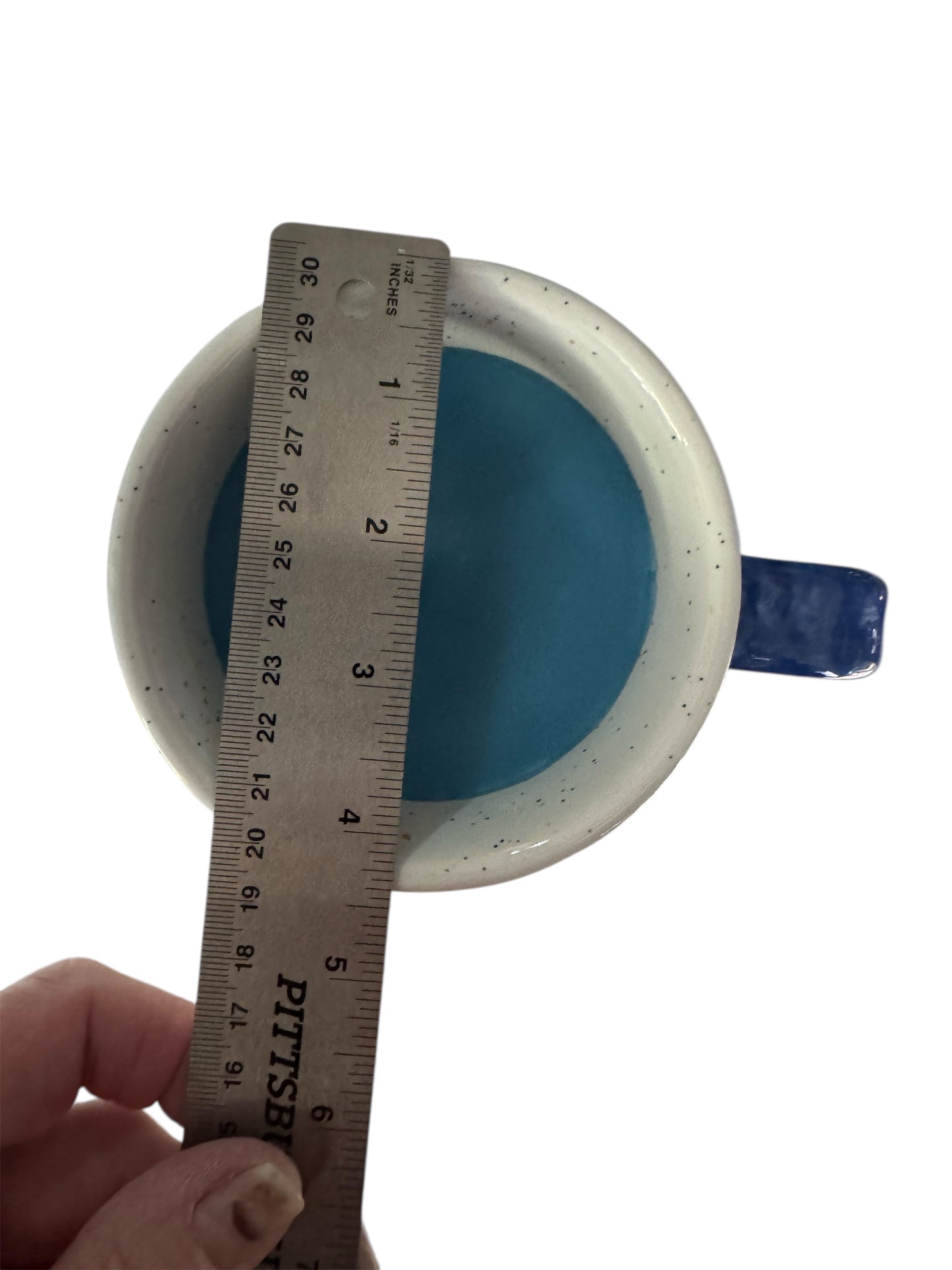 Handmade Scented Candle in Repurposed Pottery Mug, Enchanted Gardens, 20 fl oz