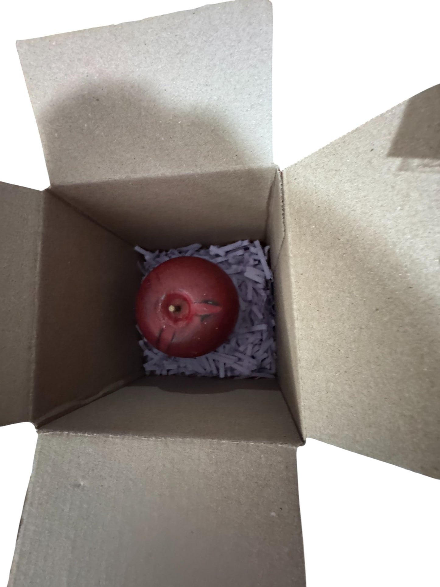 Bloomer Scents Handmade Mediterranean Fig Candle, 8 fl oz, Repurposed Vintage Ceramic Apple Vessel with Matching Lid