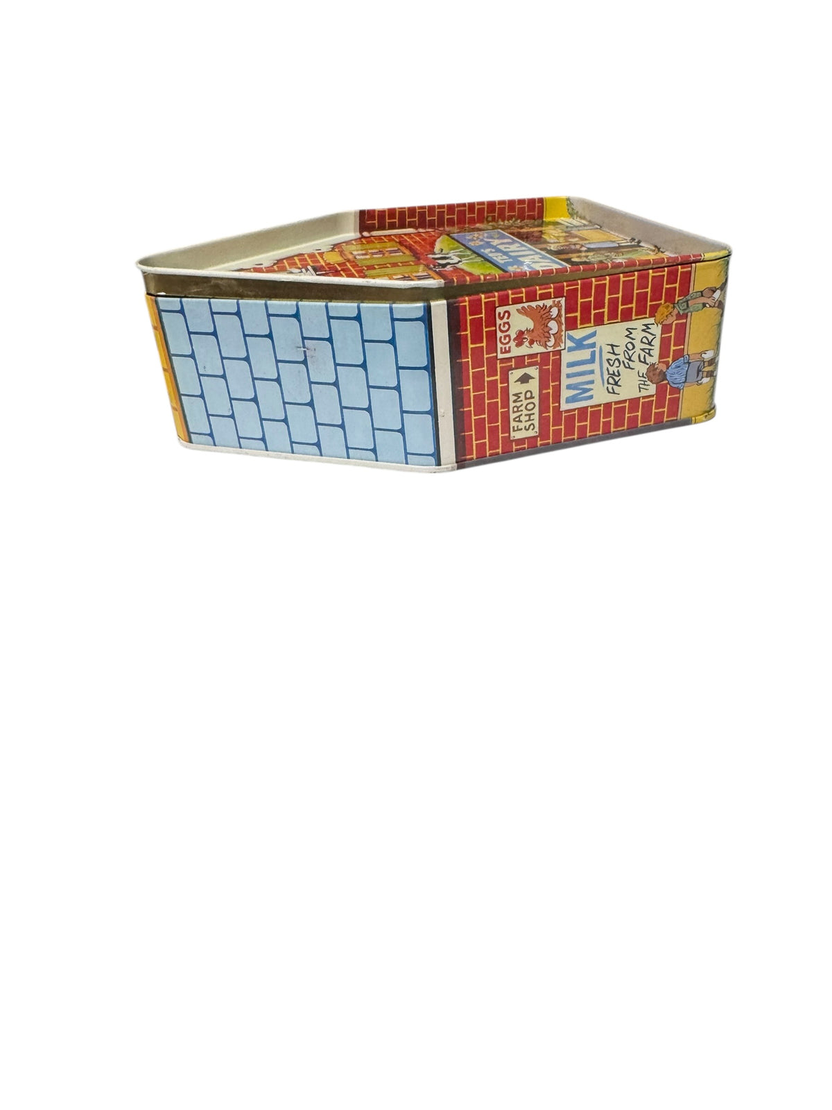 Parker Peach Handmade Candle in Repurposed Vintage House-Shaped Tin, 16 fl oz
