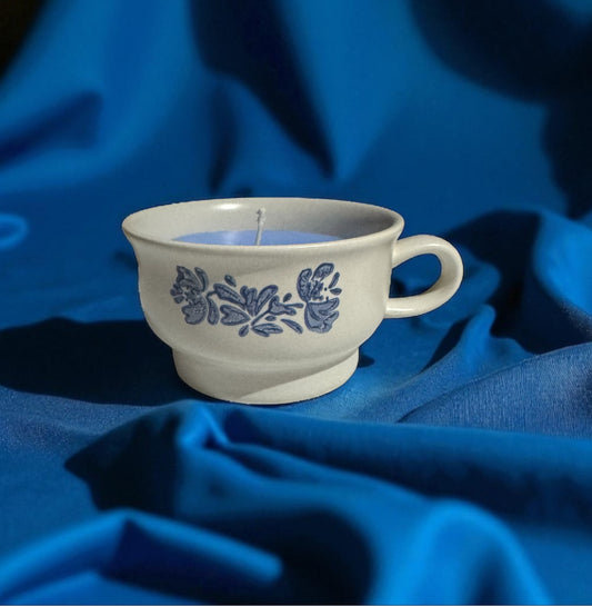 Nights on the Nile Candle Repurposed Rare Vintage Pfaltzgraff Cup 6fl oz