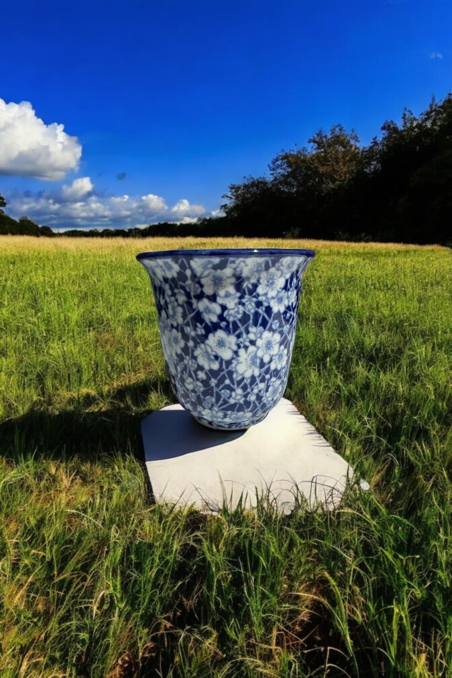 Texas Bluebonnets Candle Vintage Victoria Ware 14fl oz