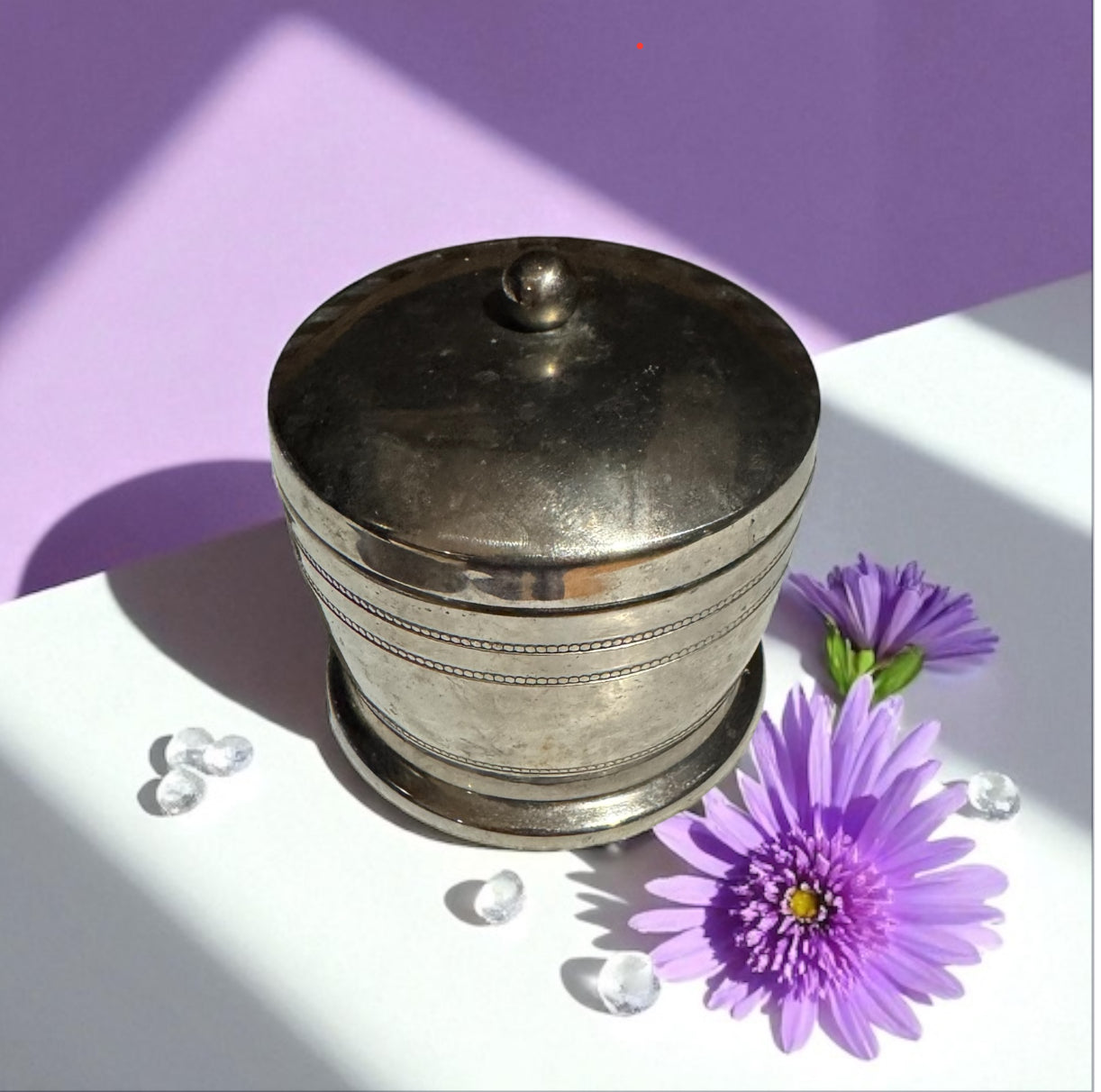Violet Eclipse 12fl oz Repurposed Vintage Stainless Steel Container