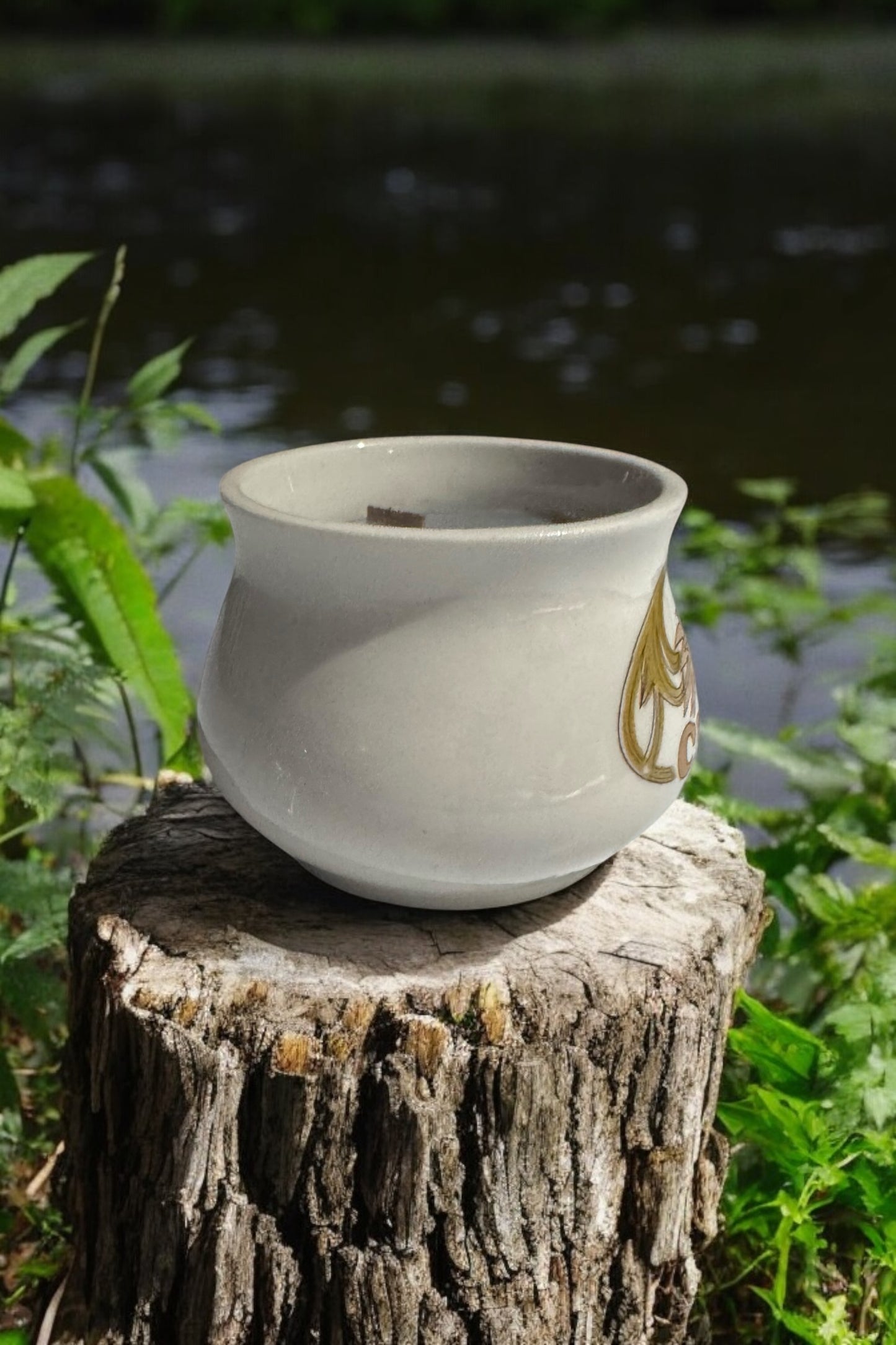 Cowboy Candle Repurposed Vintage Chicken Soup Bowl 10fl oz