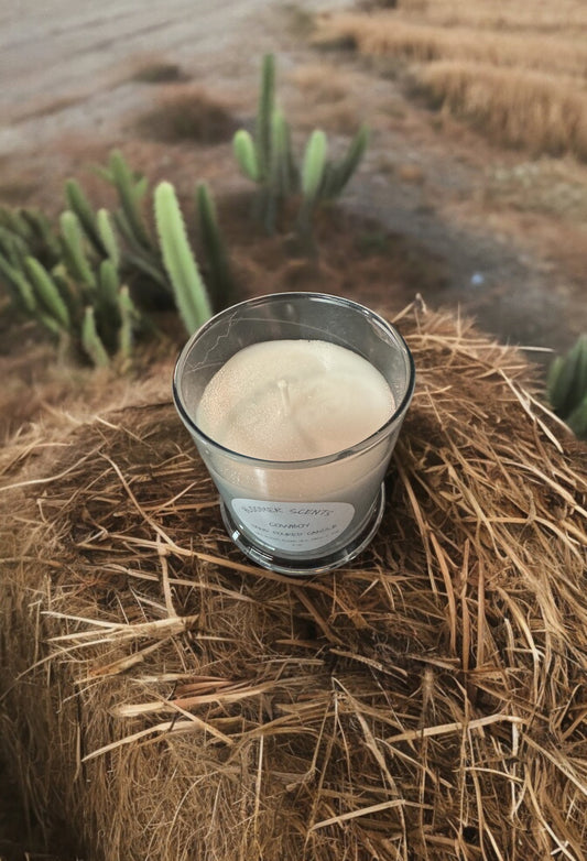 Cowboy Candle Repurposed Glass Vessel 8fl oz