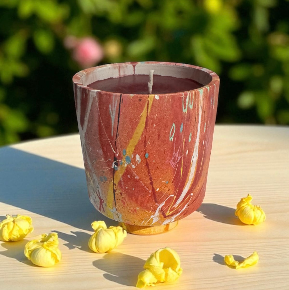 Honeysuckle Dreams Candle 22fl oz Repurposed Rare Ceramic Vessel