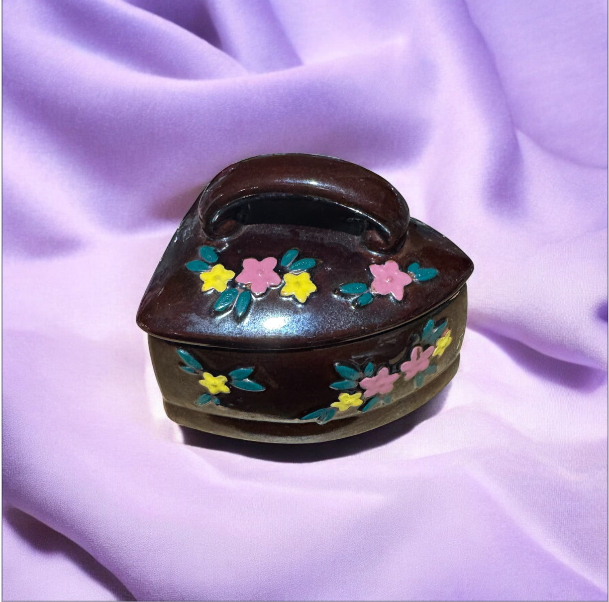 Amethyst Twilight Repurposed Rare Vintage Pottery Iron Candle 6fl oz