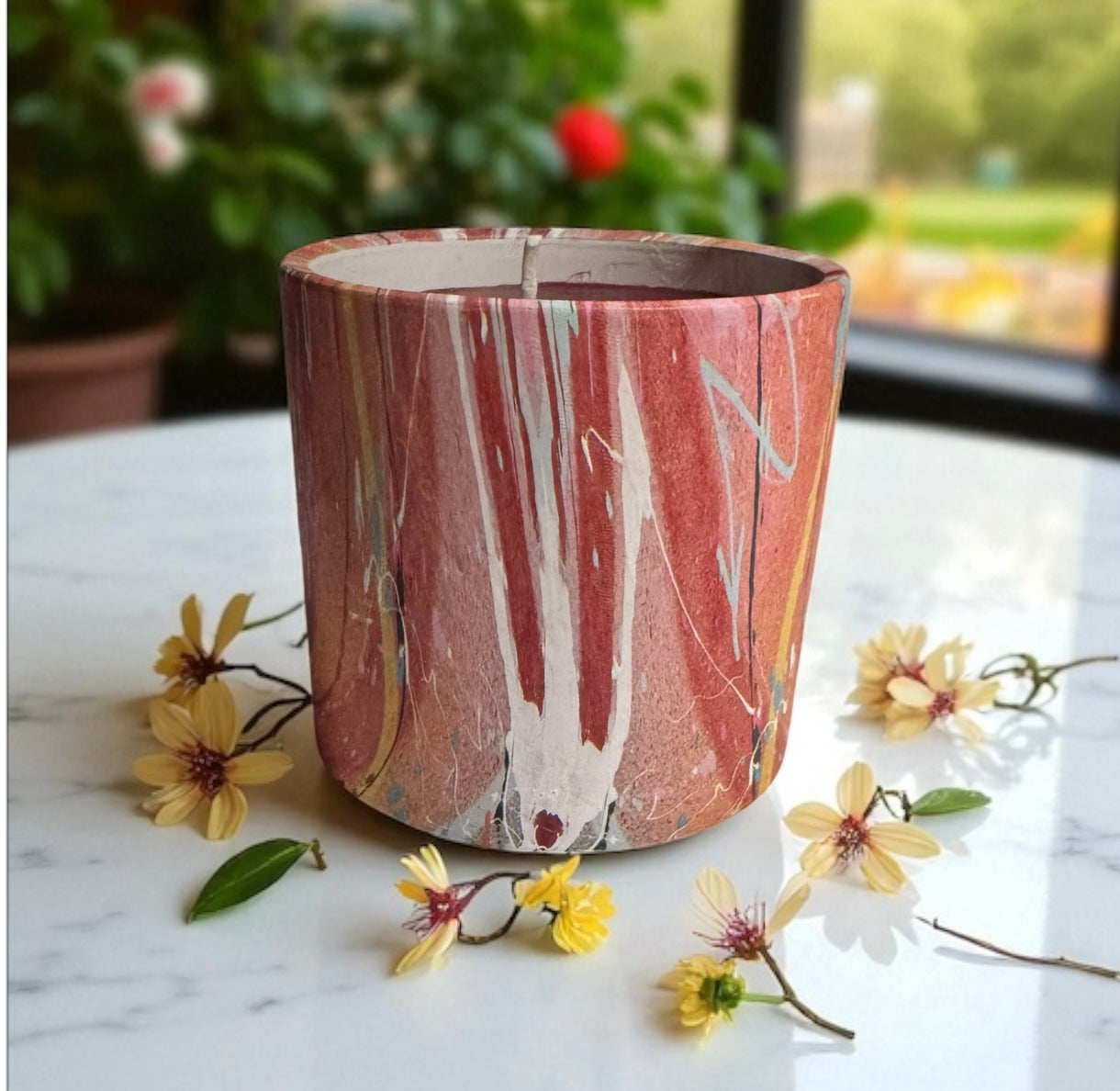 Honeysuckle Dreams Candle 22fl oz Repurposed Rare Ceramic Vessel