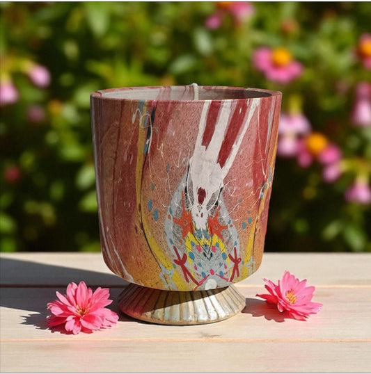 Honeysuckle Dreams Candle 22fl oz Repurposed Rare Ceramic Vessel
