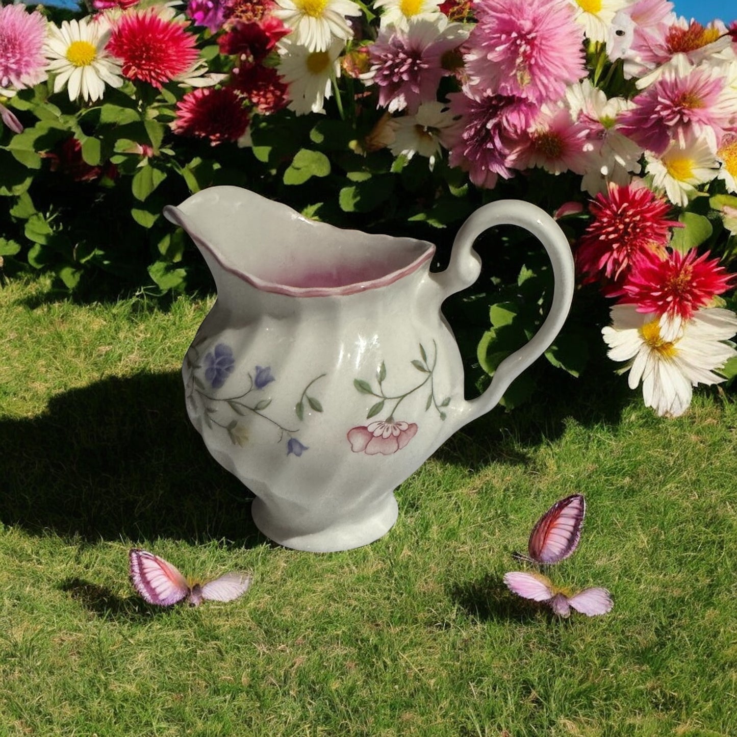 Loves Spell Repurposed Mini Ceramic Vintage Pitcher 6fl oz