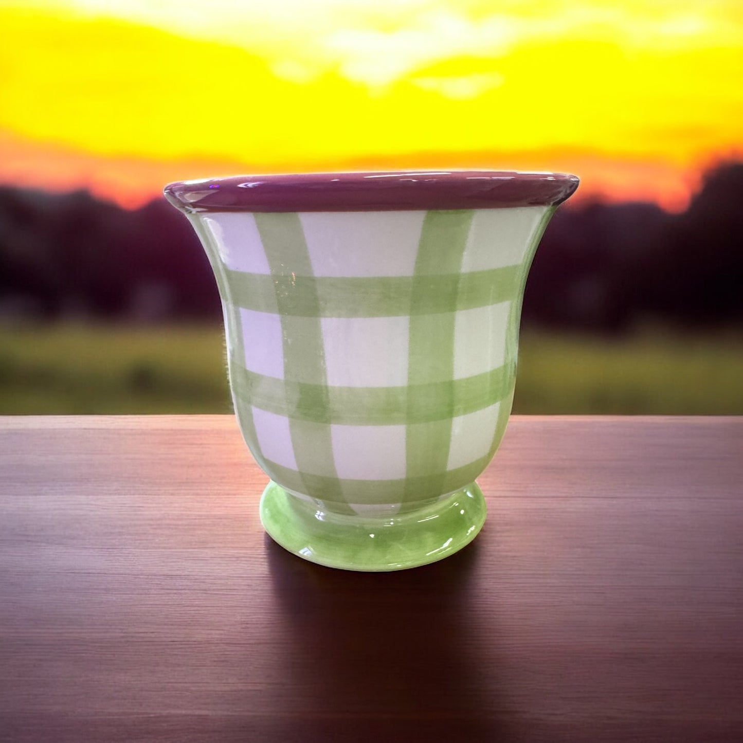 Gardenia Candle Repurposed Rare Floral Vase 24fl oz