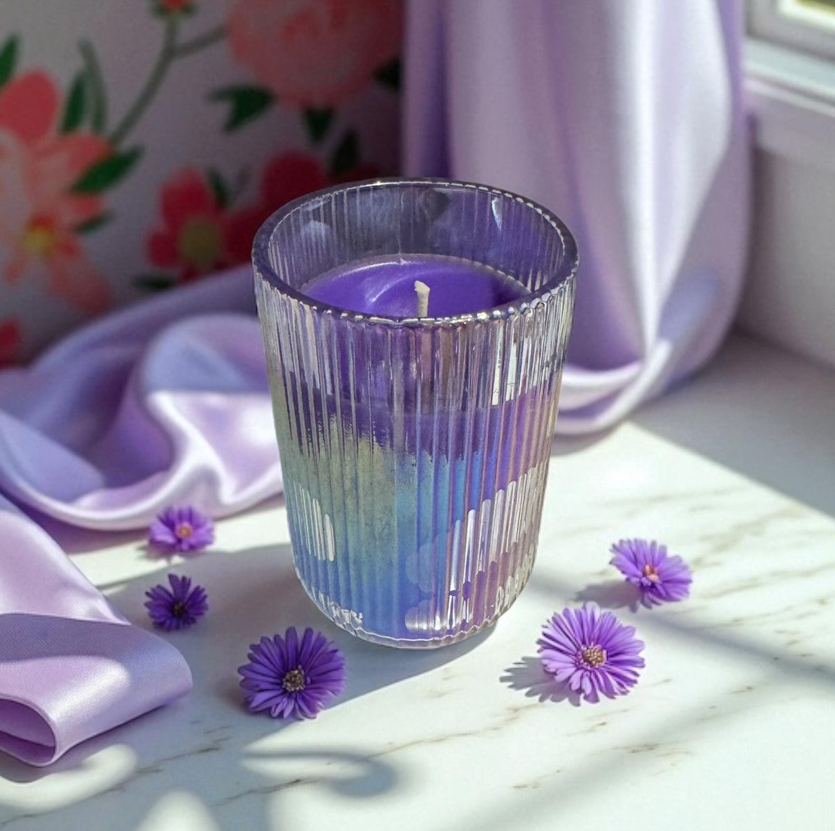 Violet Eclipse 12fl oz Iridescent Glass