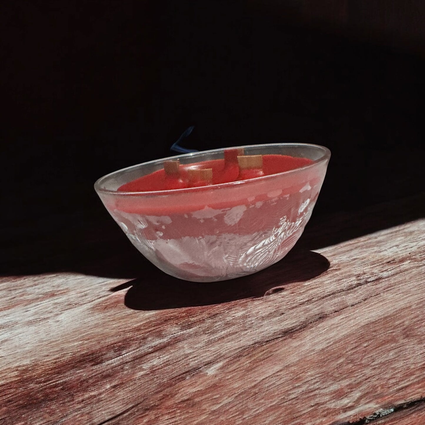 Honeysuckle Dreams Candle Repurposed Vintage Glass Dish 10fl oz