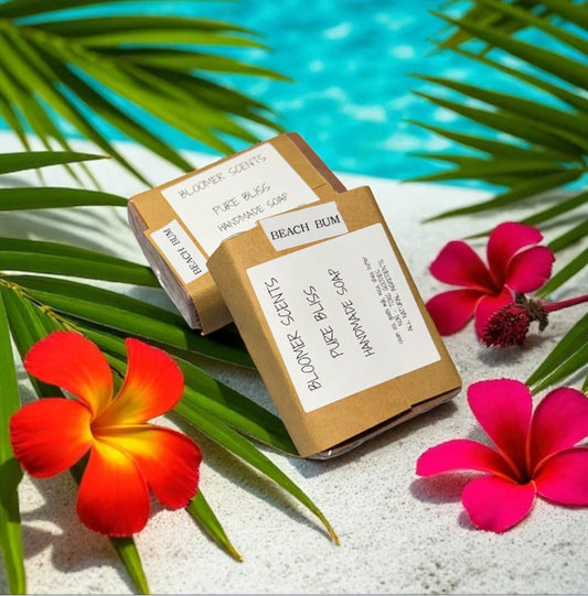 Beach Bum Hand Poured Goats Milk Soap 2 Bars