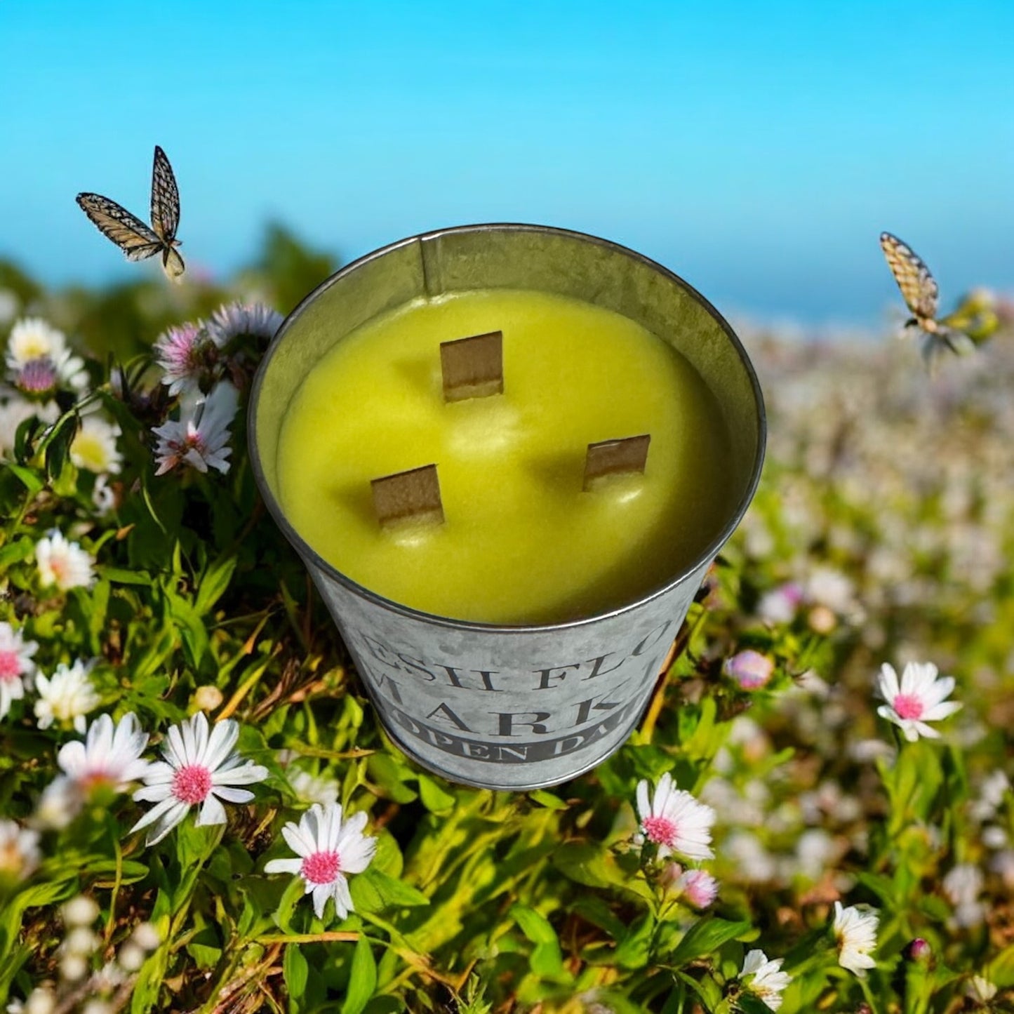 Lemon Spritz Candle Repurposed Tin 16fl oz