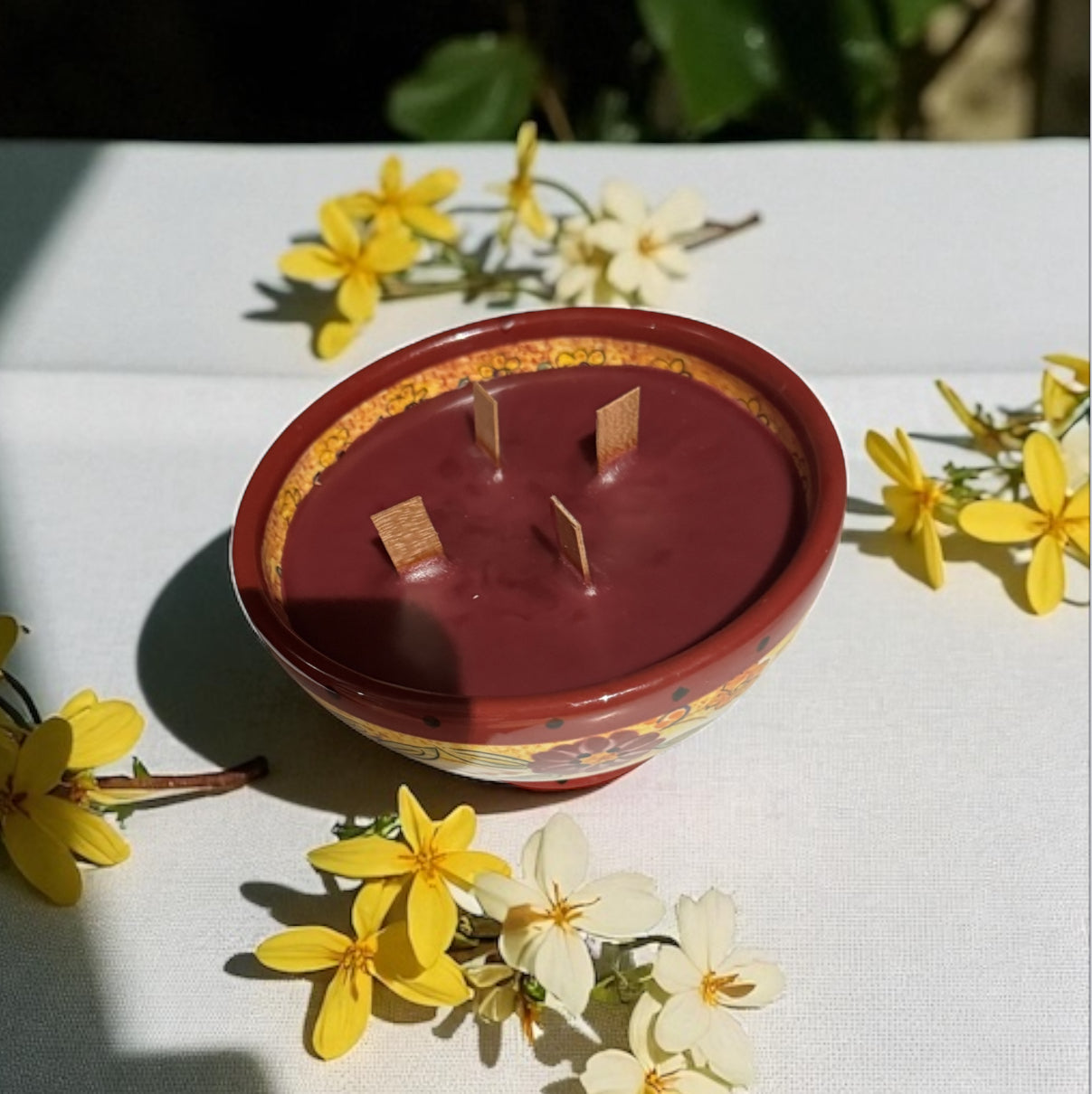 Honeysuckle Dreams 24fl oz Repurposed Decorative Bowl