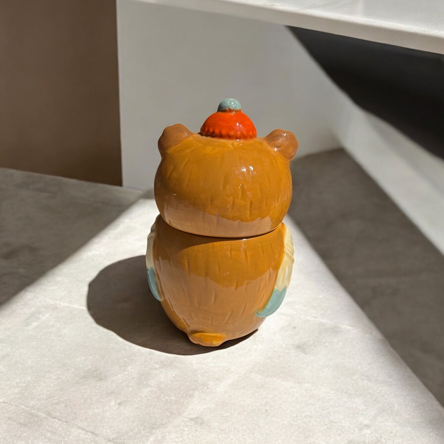 Orange Blossom Repurposed Owl Vintage Rare Canister Candle 16fl oz