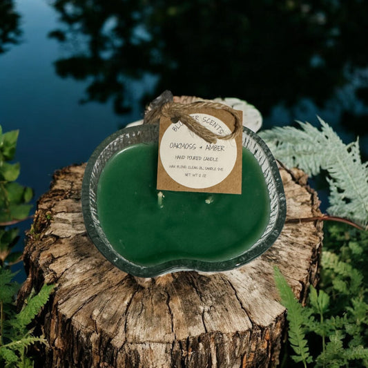 Oakmoss & Amber Repurposed Apple Crystal Candle 12fl oz
