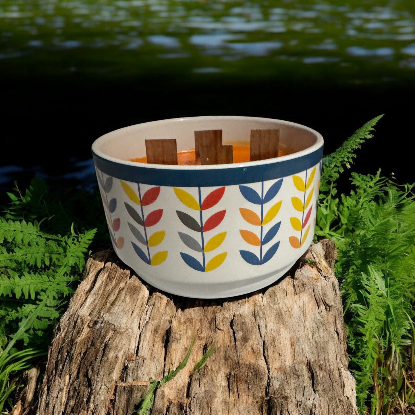 Orange Blossom Repurposed Vintage Bowl 24fl oz Candle