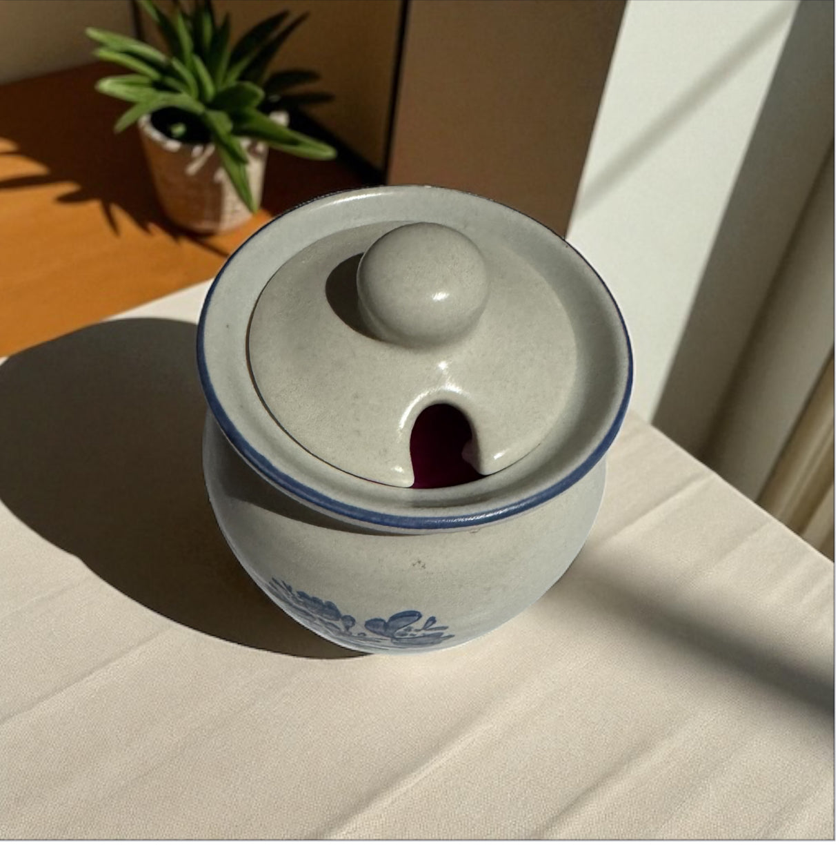 Odor Eliminator Candle 8fl oz Repurposed Vintage Pfaltzgraff Honey Pot