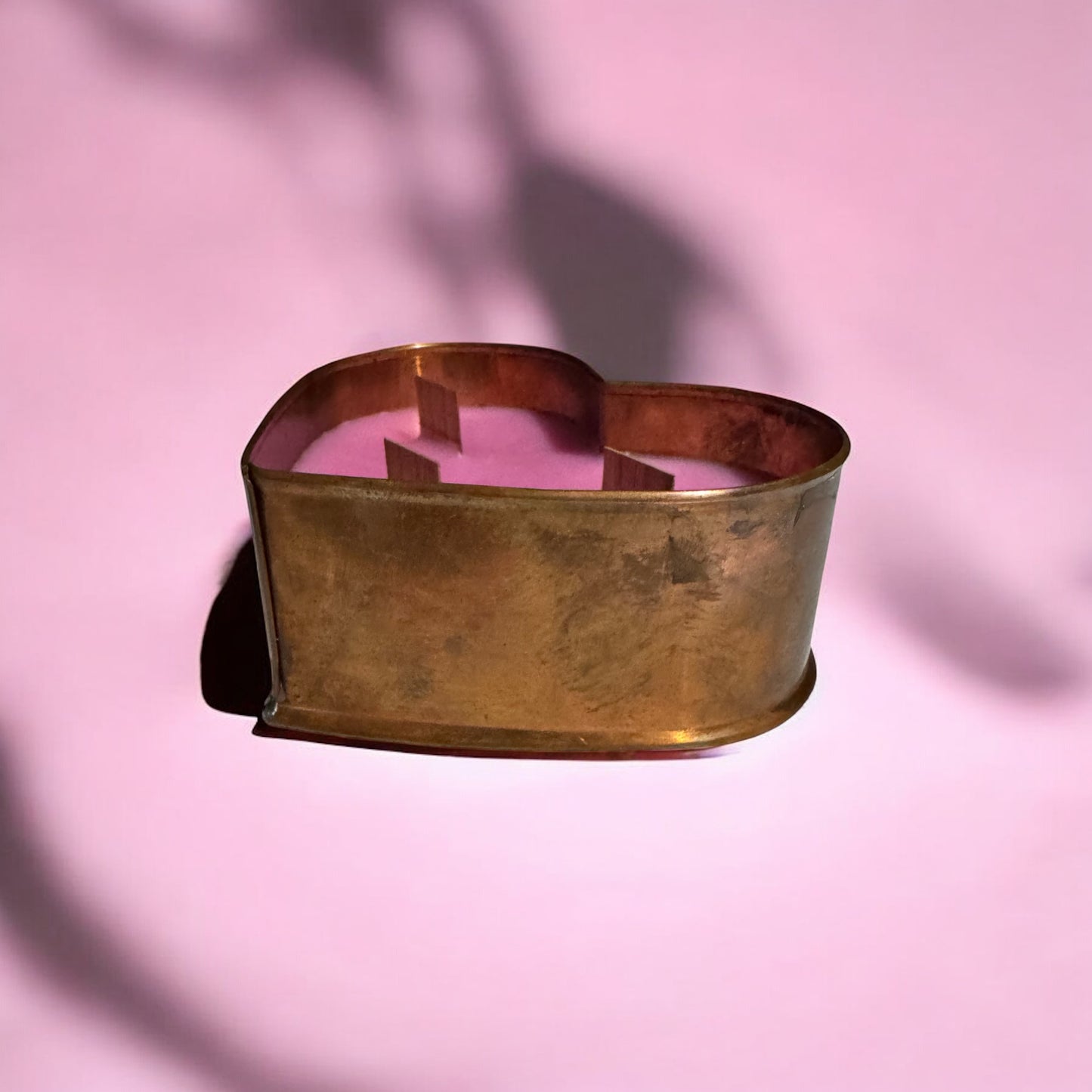 Loves Spell Repurposed Heart Copper Tin Candle 8fl oz