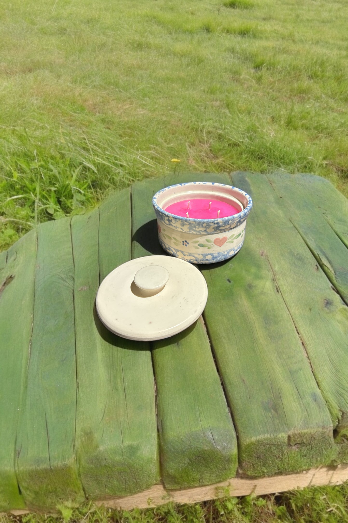 Grapefruit & Mint Repurposed Vintage Bowl Candle 12fl oz