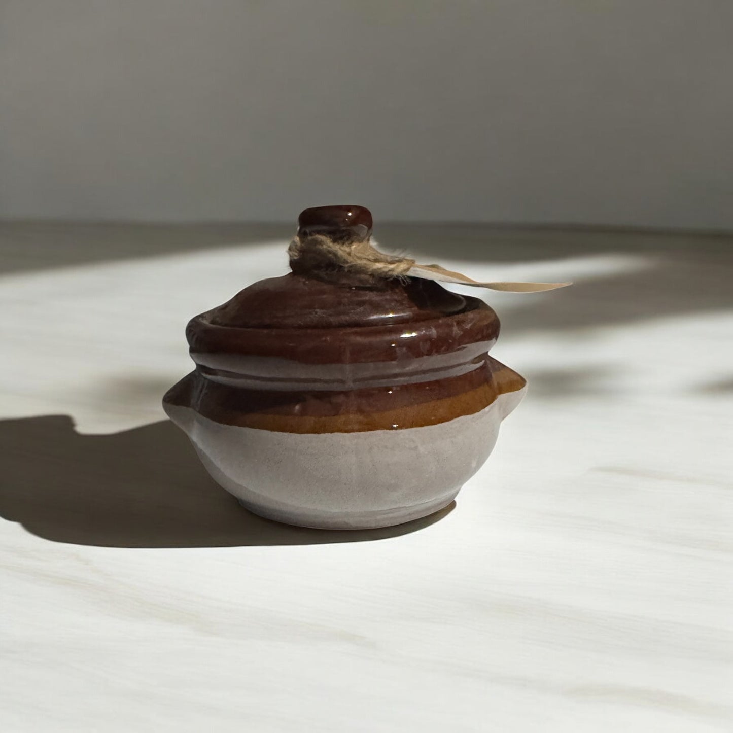 Cedar Coconut Repurposed Vintage Crock Bowl Candle 16fl oz