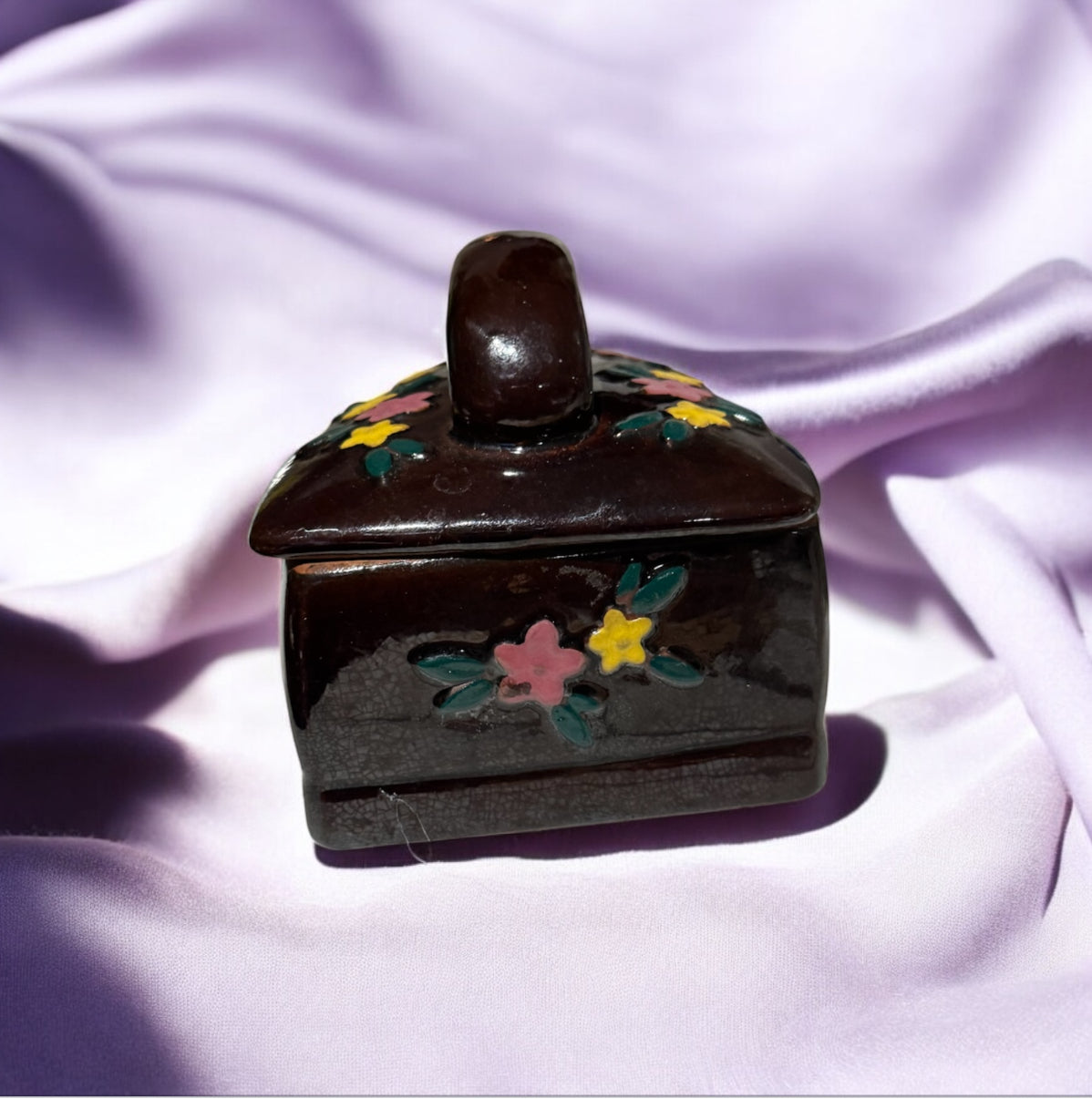 Amethyst Twilight Repurposed Rare Vintage Pottery Iron Candle 6fl oz