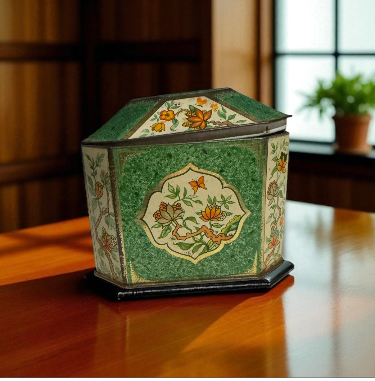 Leather Candle 33fl oz Repurposed Rare Vintage Tin