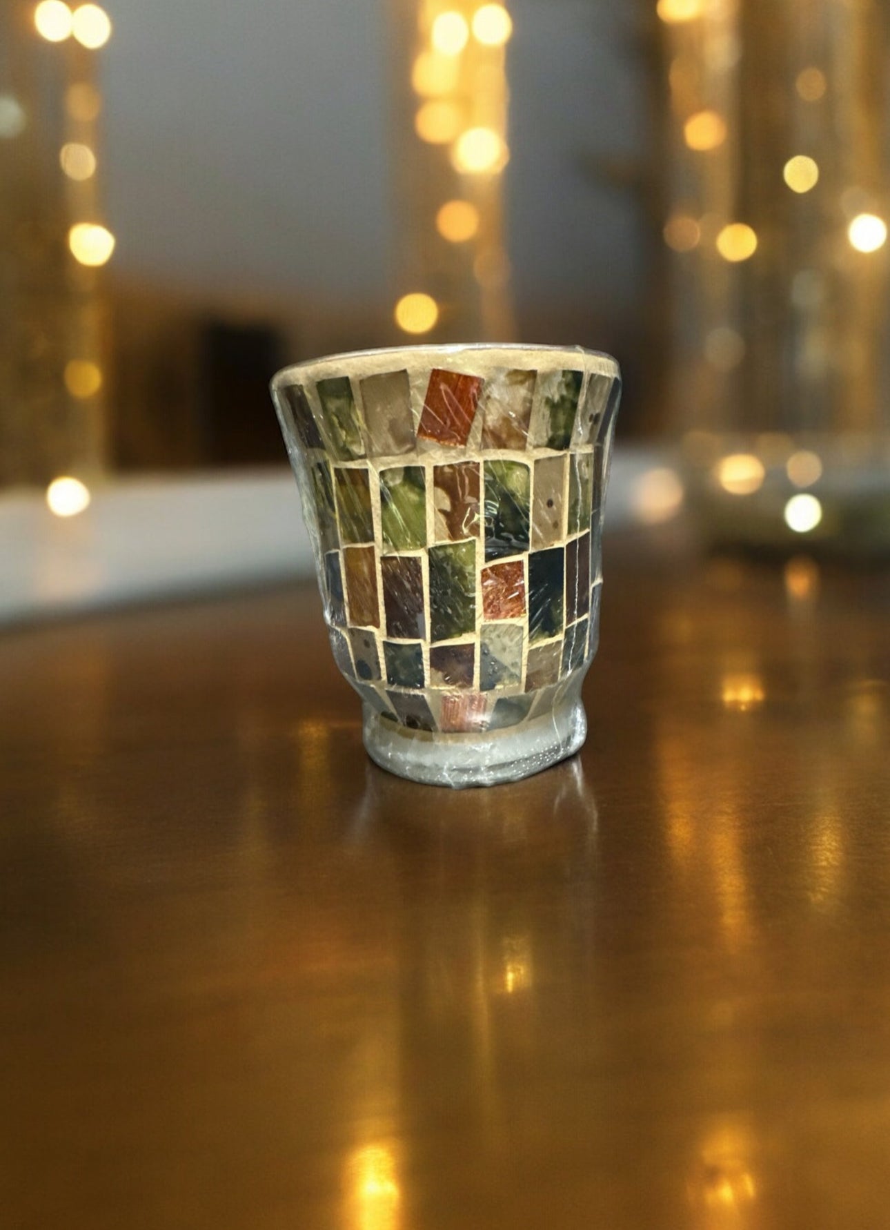 Midnight Amber Repurposed Mosaic Candle 18fl oz