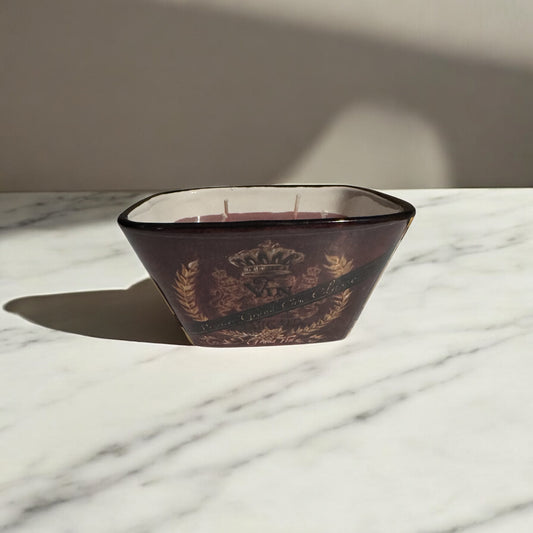 Black Cherry Merlot Repurposed Rare Bowl Candle 12fl oz