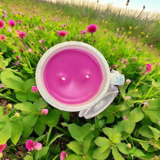 Spring Rain Repurposed Rare Vintage Jar Candle 8fl oz