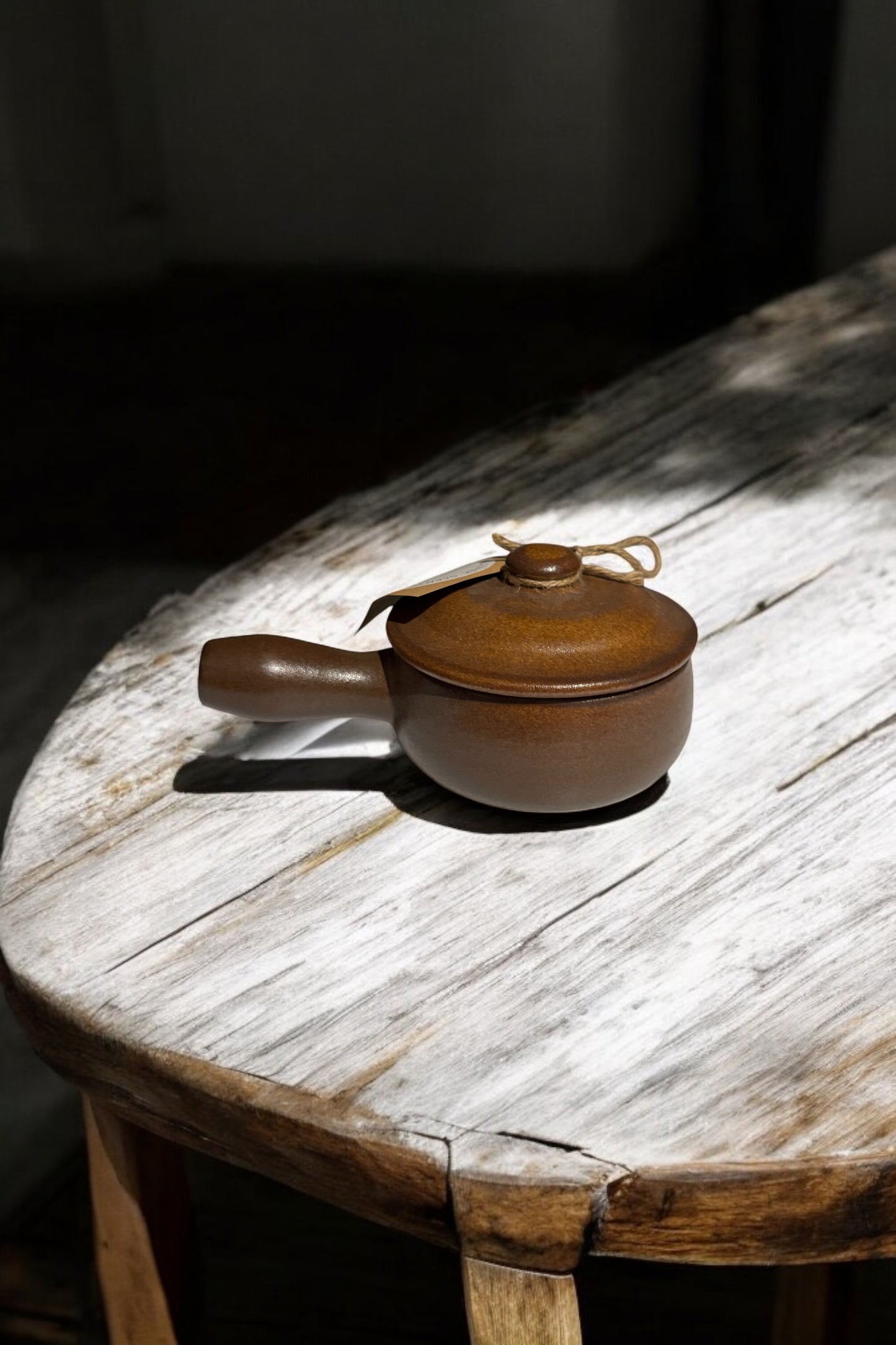 Cowboy Merlot Repurposed Vintage Crock Bowl Candle 10fl oz