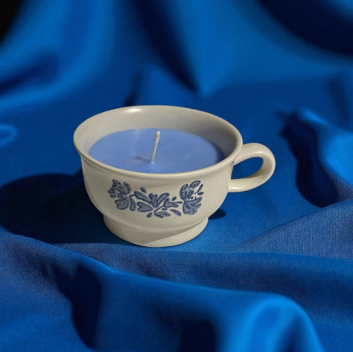 Nights on the Nile Candle Repurposed Rare Vintage Pfaltzgraff Cup 6fl oz