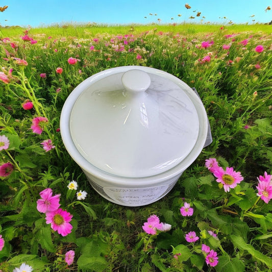 Spring Rain Repurposed Vintage Jar Candle 10fl oz