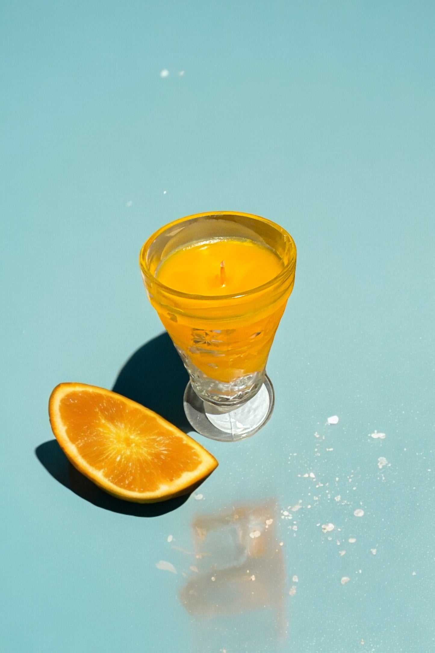 Orange Blossom Repurposed Glass Candle 8fl oz