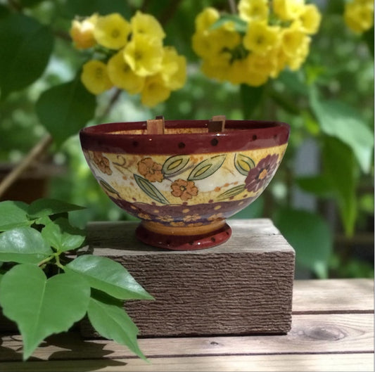 Honeysuckle Dreams 24fl oz Repurposed Decorative Bowl