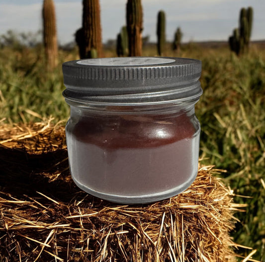 Leather Mason Repurposed Jar Candles 4fl oz & 8fl oz