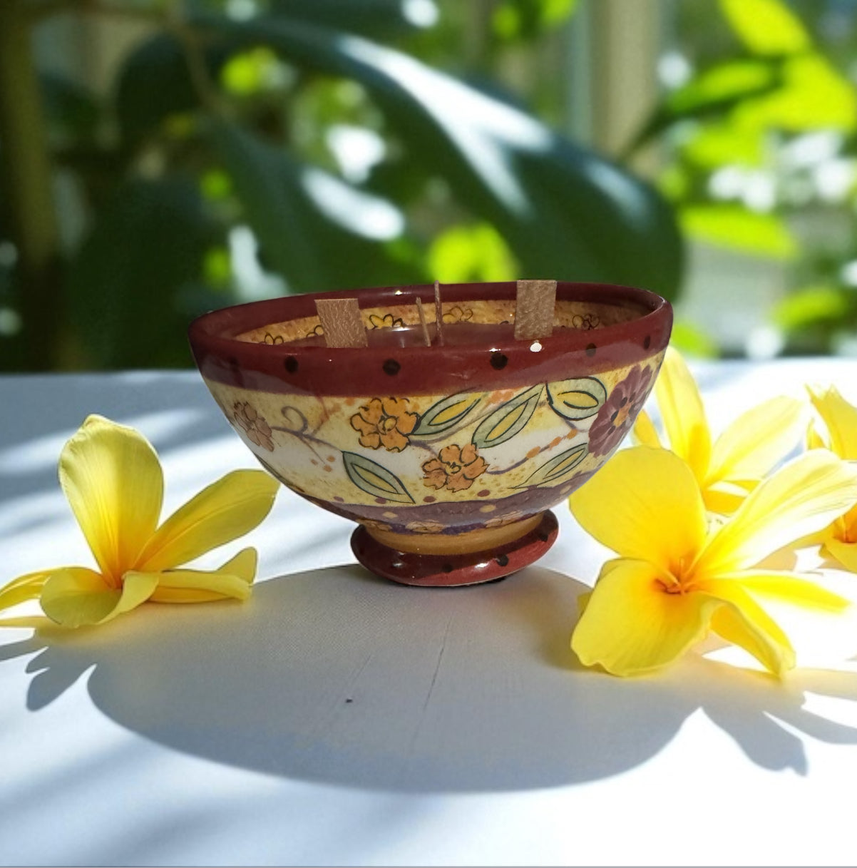 Honeysuckle Dreams 24fl oz Repurposed Decorative Bowl