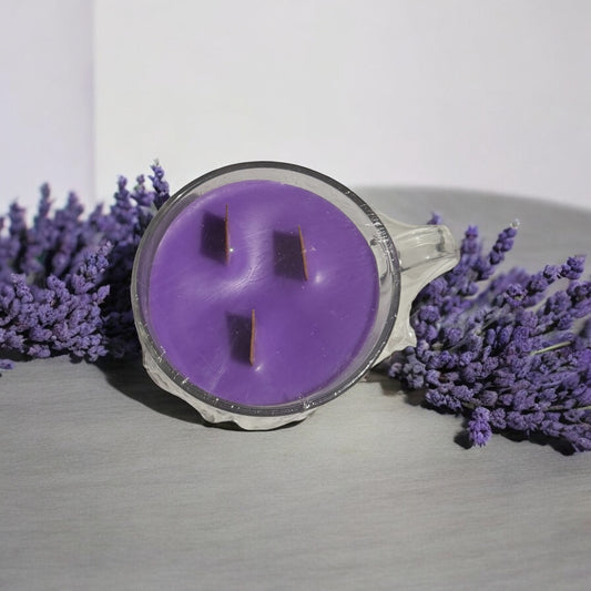 Lavender Oasis Candle 10fl oz Repurposed Glass Cup