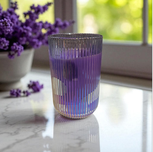 Violet Eclipse 12fl oz Iridescent Glass