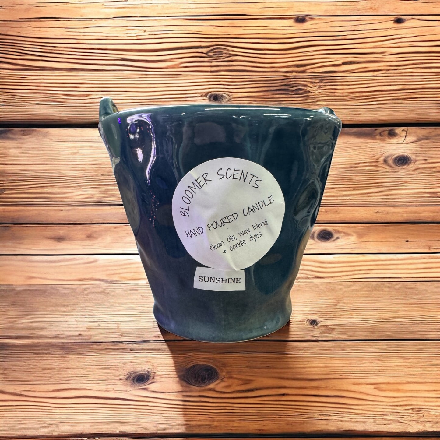 Sunshine Candle Repurposed Rare Vessel 18fl oz