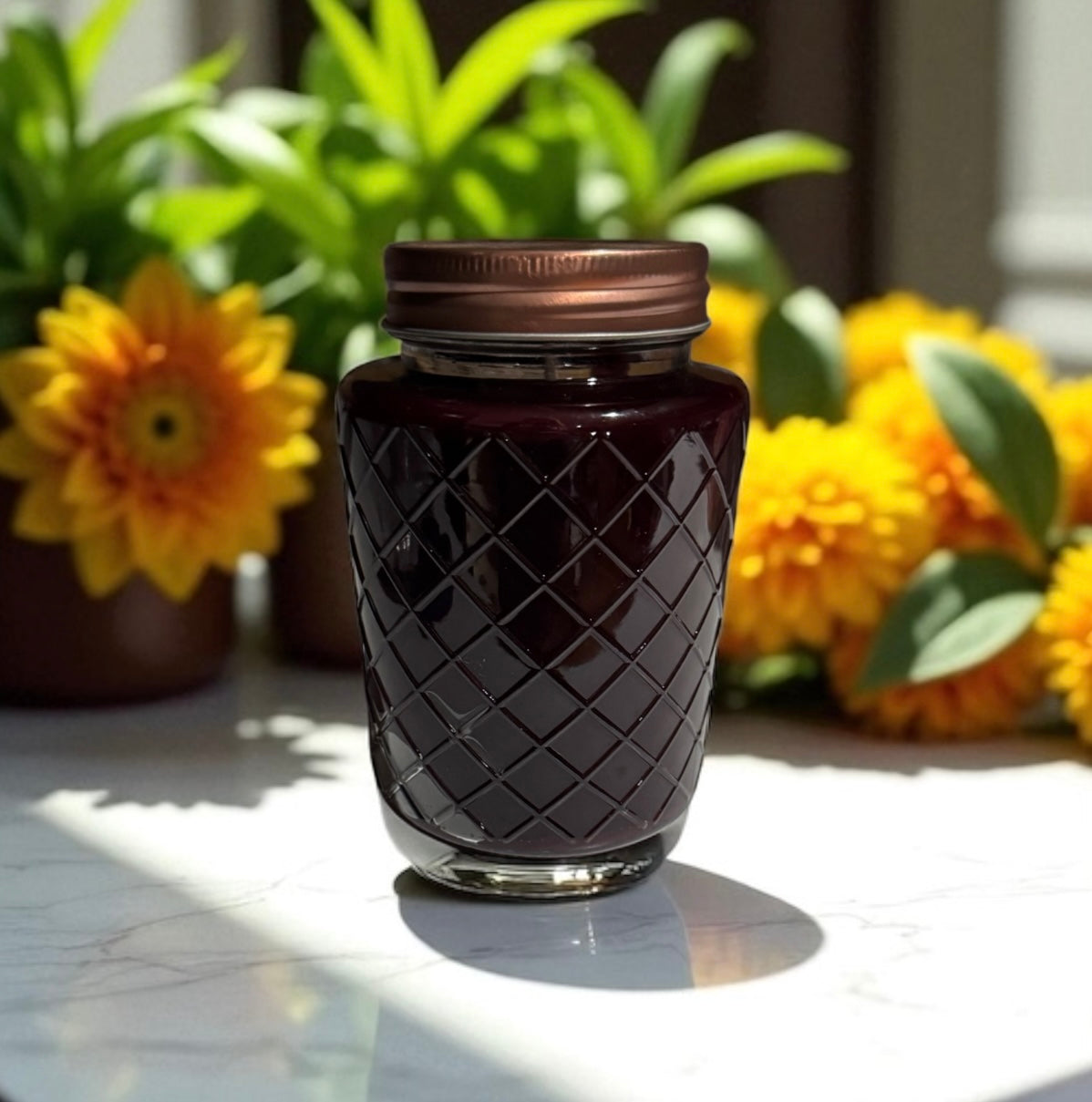 Honeysuckle Dreams 20fl oz Candle Repurposed Canning Type Jar