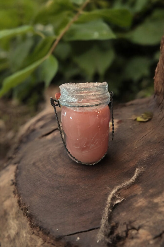 Parker Peach Repurposed Vintage Canning Jar Candle 20fl oz